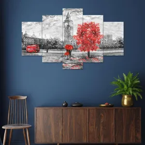 MDF Framed 3D Wall Painting Set of Five...