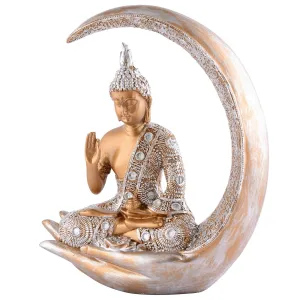 Gautam Buddha Statue Feng Shui Vastu Idol Decor Black