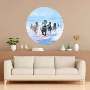 Seven Horses Vastu Painting For Wall Dec...