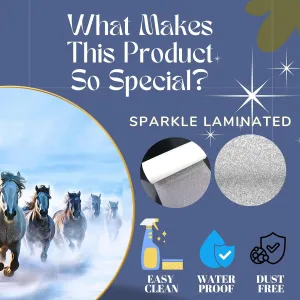 Seven Horses Vastu Painting For Wall Decoration Big Large Size 7 Horse Vastu Frame Golden Framed Painting