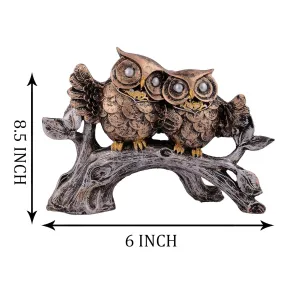 Owl Family Decorative Bird Statue for Home Decor