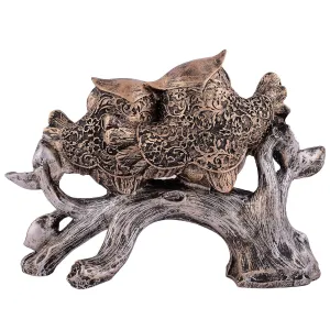 Owl Family Decorative Bird Statue for Home Decor