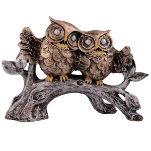 Owl Family Decorative Bird Statue for Home Decor