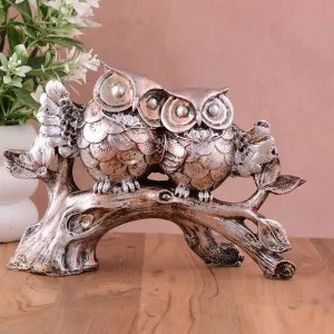 Owl Family Tree Decorative Bird Showpiec...