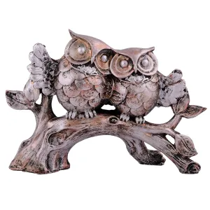 Owl Family Tree Decorative Bird Showpiece for Home