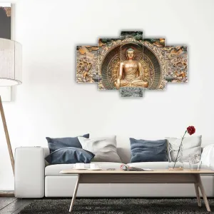 MDF Framed 3D Wall Painting Set of Five...