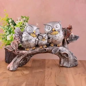 Owl Family on Tree Decorative Bird Showp...
