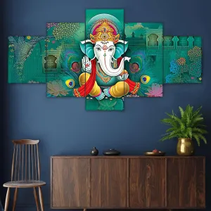 MDF Framed 3D Wall Painting Set of Five...