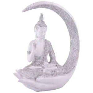 Gautam Buddha Statue Feng Shui Vastu Home Showpiece White Color