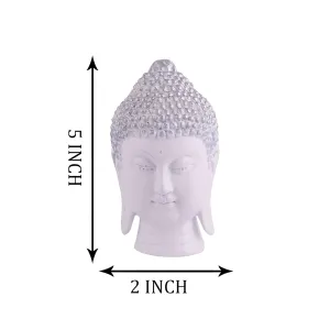 Gautam Buddha Statue Feng Shui Vastu Decorative Idol White Color