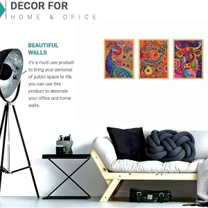 Wall Paintings for Wall Dacoration Large Framed Wall Paintings Set of Three for Living Room