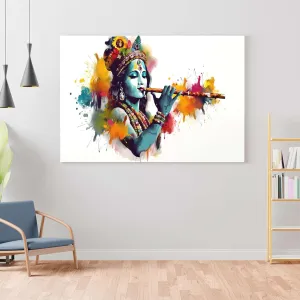 Radha Krishna Paintings For Wall Decoration With Frame Canvas Painting