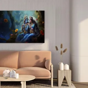Radha Krishna Paintings For Wall Decorat...