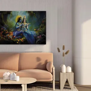 Radha Krishna Paintings For Wall Decorat...
