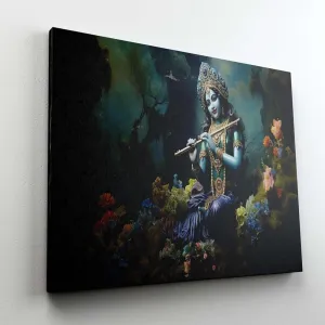 Radha Krishna Paintings For Wall Decoration With Frame Canvas Painting
