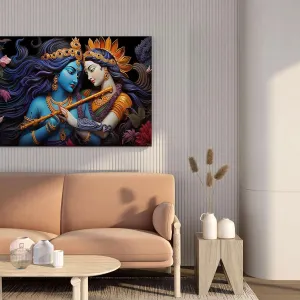 Radha Krishna Paintings For Wall Decorat...