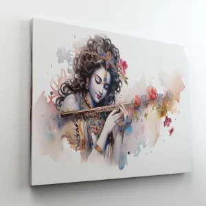 Radha Krishna Paintings For Wall Decoration With Frame Canvas Painting