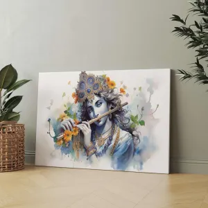 Radha Krishna Paintings For Wall Decoration With Frame Canvas Painting