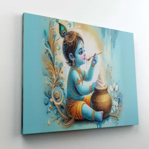 Radha Krishna Paintings For Wall Decoration With Frame Canvas Painting