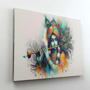Radha Krishna Paintings For Wall Decoration With Frame Canvas Painting