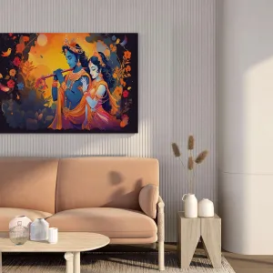 Radha Krishna Paintings For Wall Decorat...