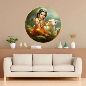 Radha Krishna Wall Painting for Wall Dec...