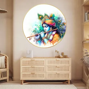 Radha Krishna Wall Painting for Wall Dec...