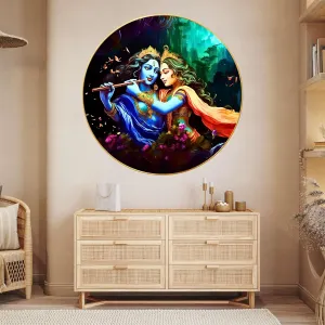Radha Krishna Wall Painting for Wall Dec...