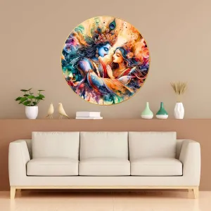 Radha Krishna Wall Painting for Wall Dec...