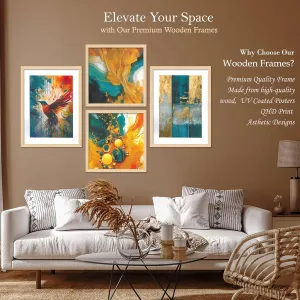 Framed Painting Set of Four for Wall Painting Decoration