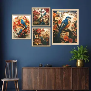 Framed Painting Set of Four for Wall Pai...