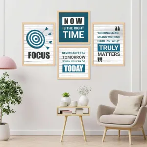 Framed Painting Set of Four for Wall Painting Decoration