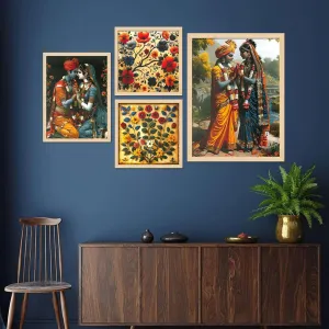 Framed Painting Set of Four for Wall Pai...
