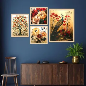 Framed Painting Set of Four for Wall Pai...