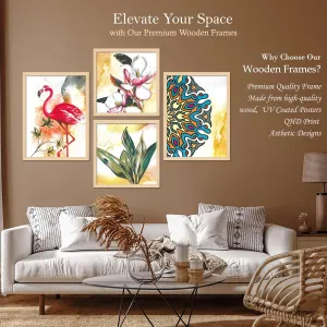 Framed Painting Set of Four for Wall Painting Decoration