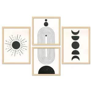 Framed Painting Set of Four for Wall Painting Decoration