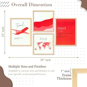 Framed Painting Set of Four for Wall Painting Decoration