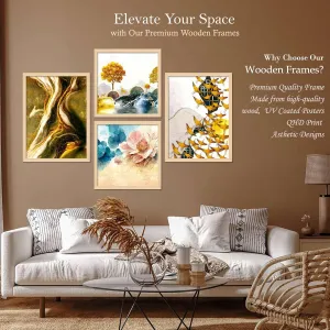 Framed Painting Set of Four for Wall Painting Decoration