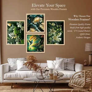 Framed Painting Set of Four for Wall Painting Decoration