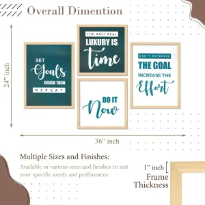 Framed Painting Set of Four for Wall Painting Decoration