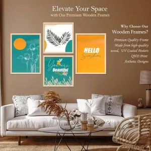 Framed Painting Set of Four for Wall Painting Decoration