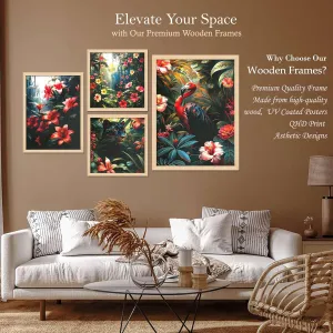 Framed Painting Set of Four for Wall Painting Decoration