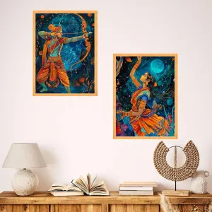 Wall Paintings Set of Two for Wall Dacor...
