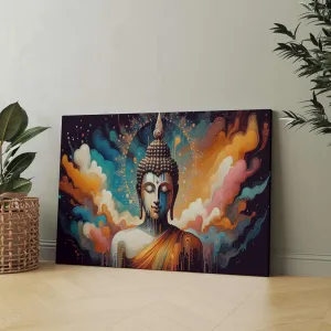 Buddha Paintings For Wall Decoration With Frame Canvas Painting For Living Room