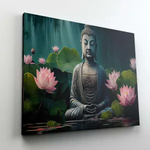 Buddha Paintings For Wall Decoration With Frame Canvas Painting For Living Room