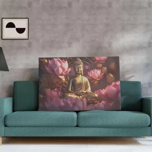Buddha Paintings For Wall Decoration With Frame Canvas Painting For Living Room