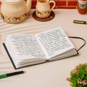 Deckle Edge Handmade Leather Notebook Journal