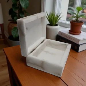 Floral Marble Box 3 Decorative Storage for Home