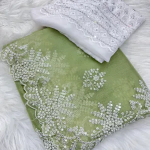 Premium Fendy Silk Saree with Pearl and...