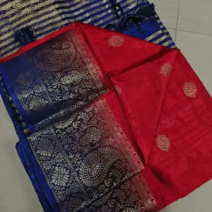 Pure Matka Tushar Handwoven Saree Premiu...